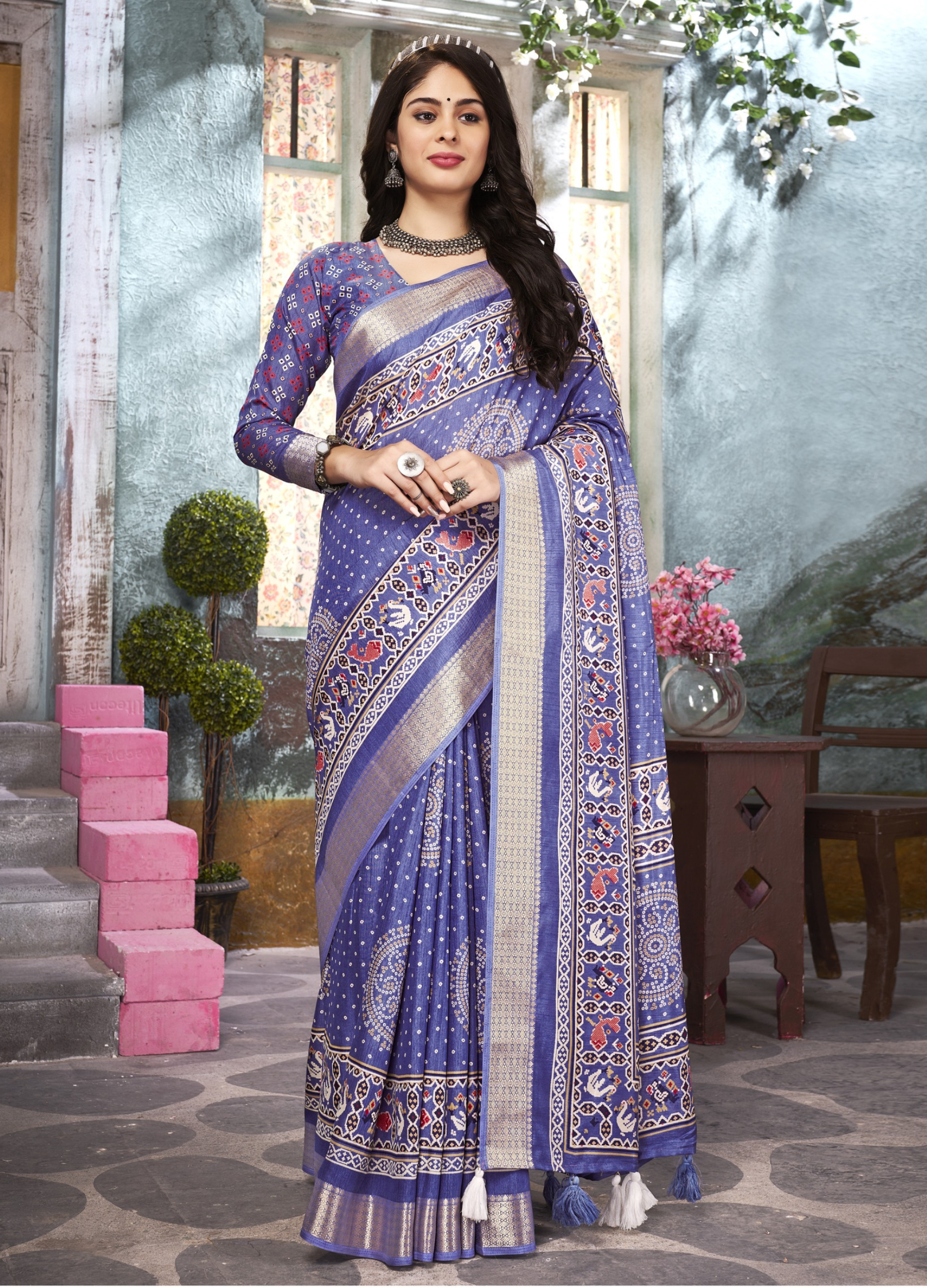 Tanmira Latest New Launch Cotton Silk Saree With Blouse SHR