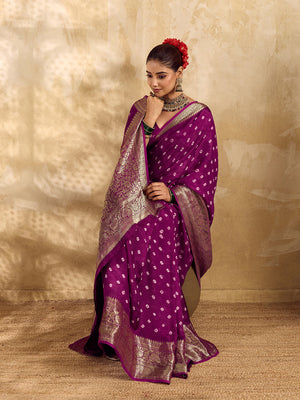 Buy Viscos Silk Bandhani Saree With Zari Border  under 2000