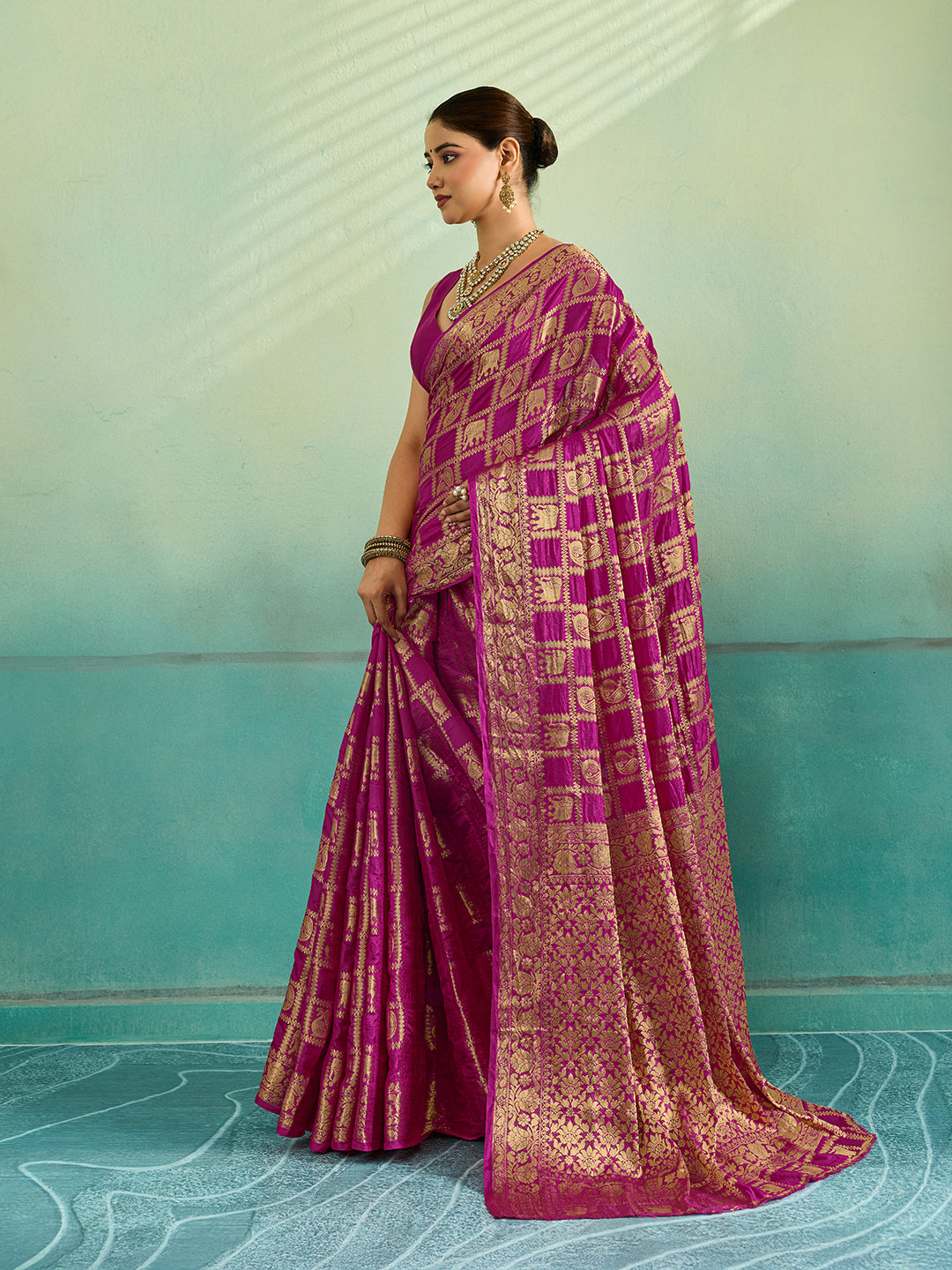 Tanmira  Latest New Art silk Banarasi Style With Zari weaving Work Saree Tanmira