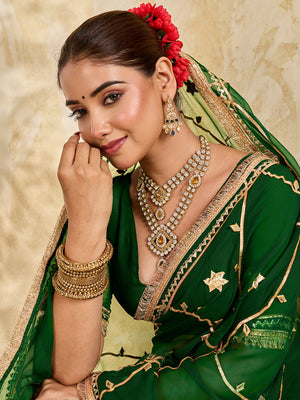 Buy Georgette Saree with Gota patti Work Tanmira