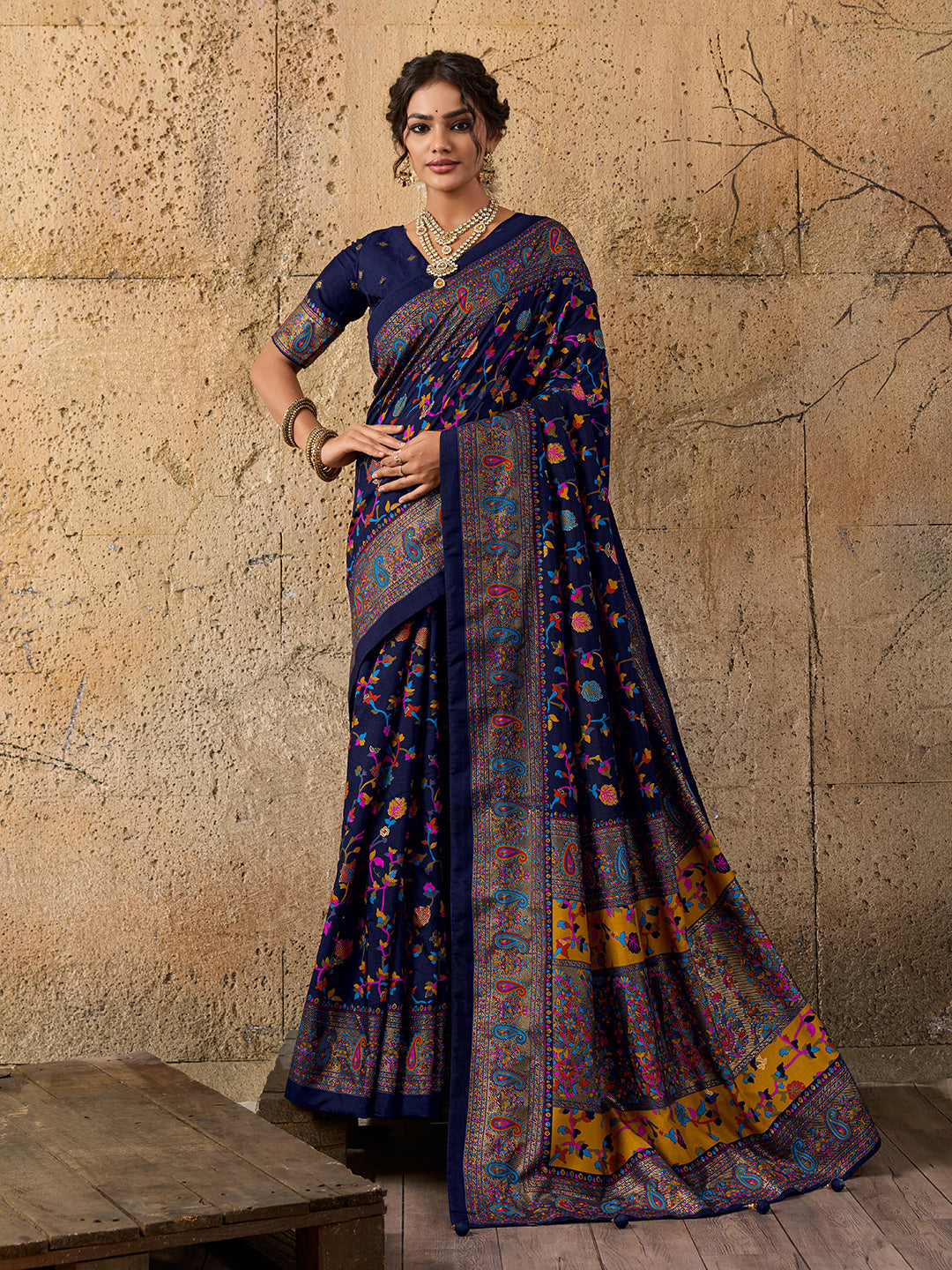 Tanmira  Latest Handpicked Pashmina Silk Saree  STR