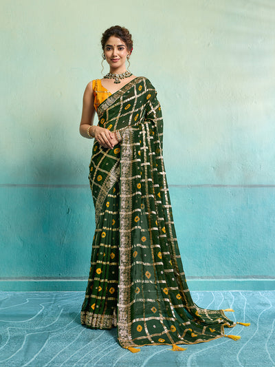 Ajrakh Saree