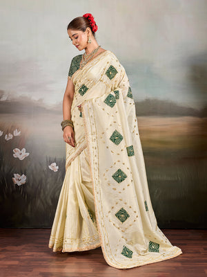 Buy Designer Style Saree With  GotaPatti Work Tanmira