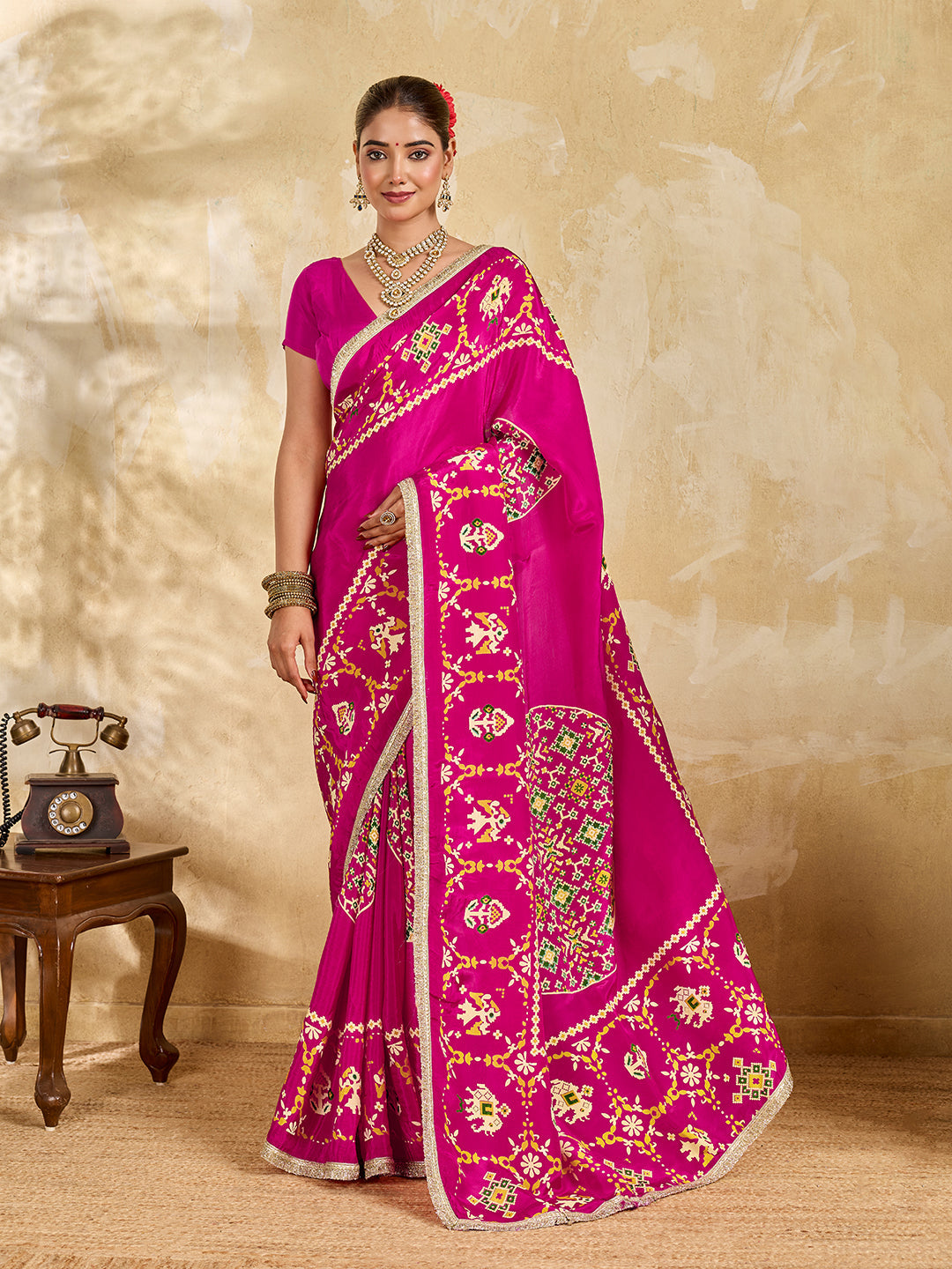 Buy New  Patola Style Saree with  Festive Wear Tanmira