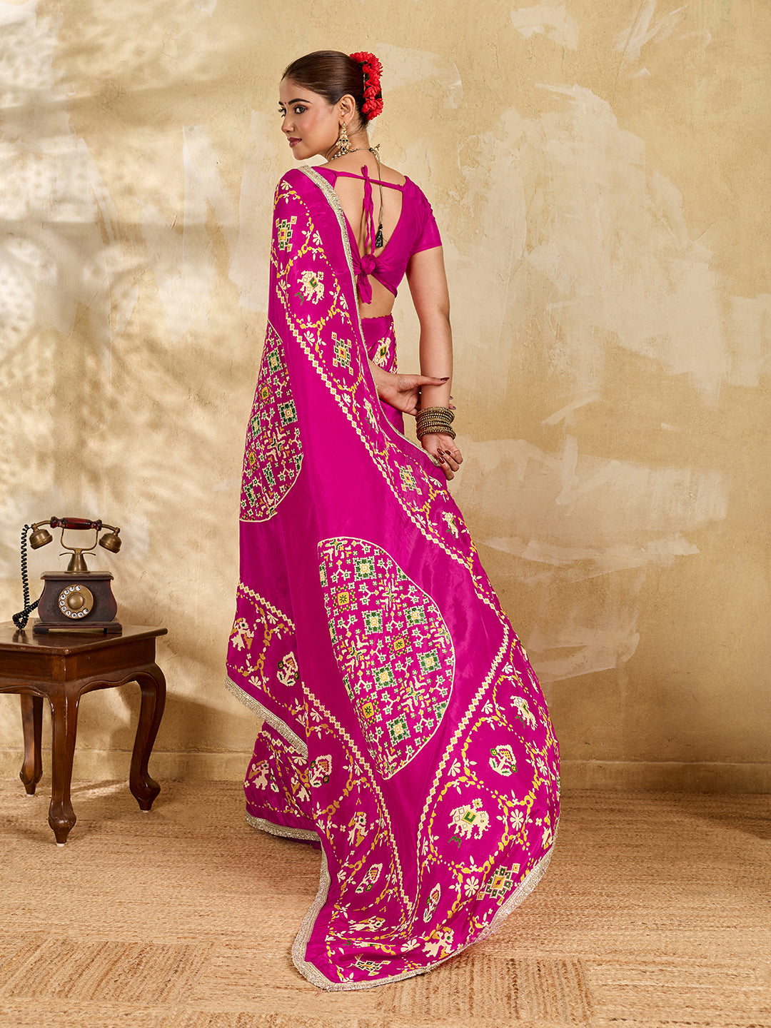 Buy New  Patola Style Saree with  Festive Wear Tanmira