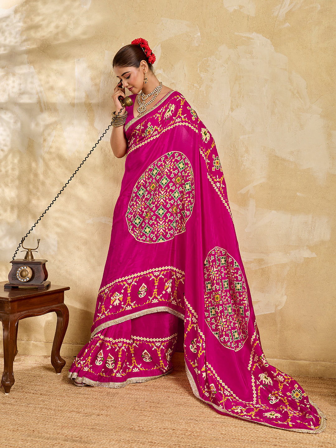 Buy New  Patola Style Saree with  Festive Wear Tanmira