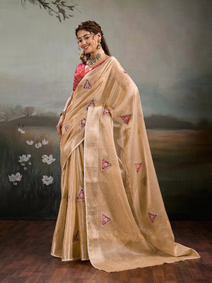 Buy Traditional Banarasi Style Saree Tanmira