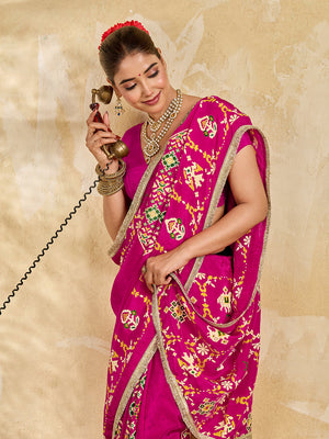 Buy New  Patola Style Saree with  Festive Wear Tanmira