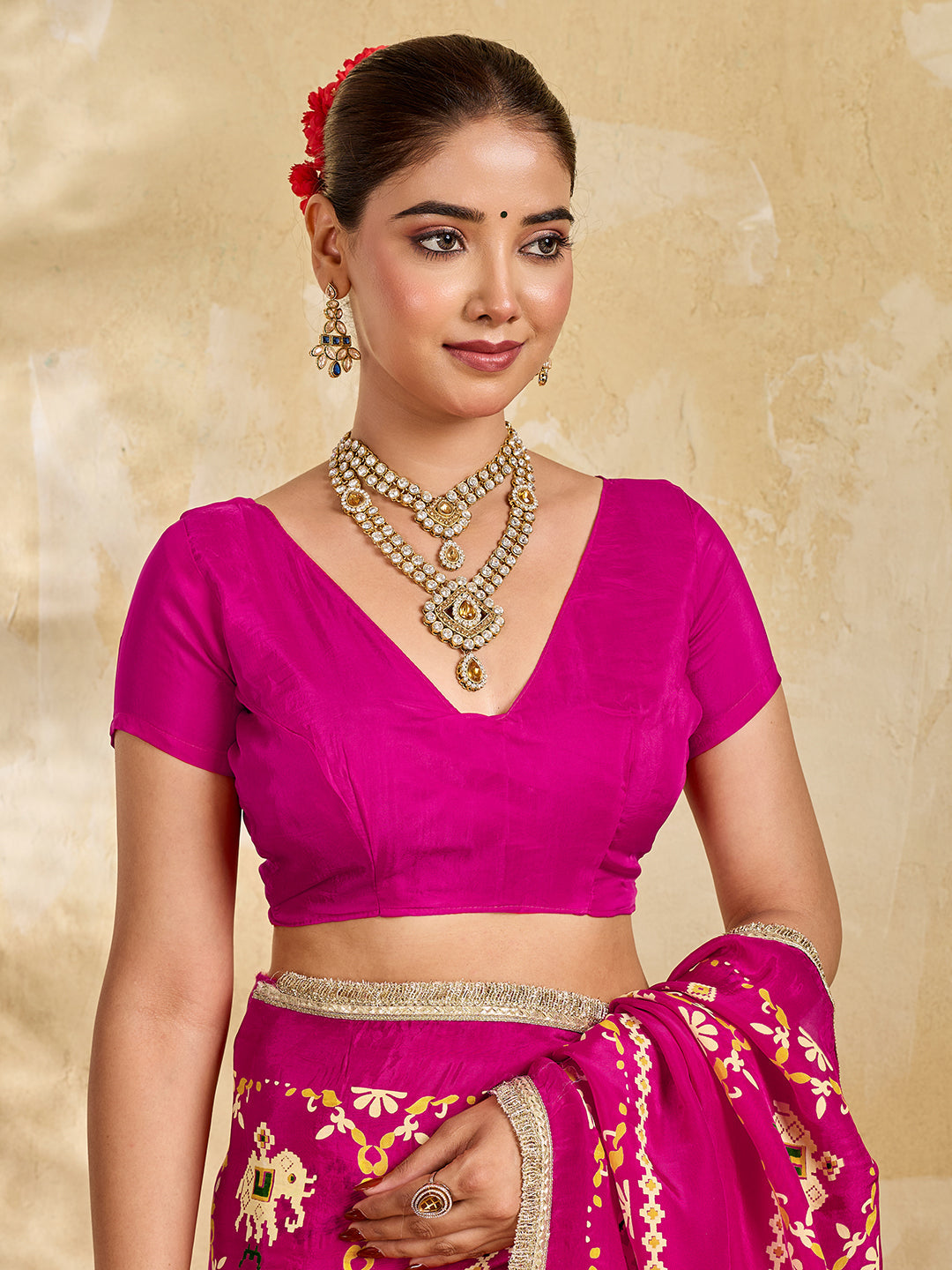 Buy New  Patola Style Saree with  Festive Wear Tanmira