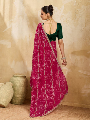 By Bandhani Saree 