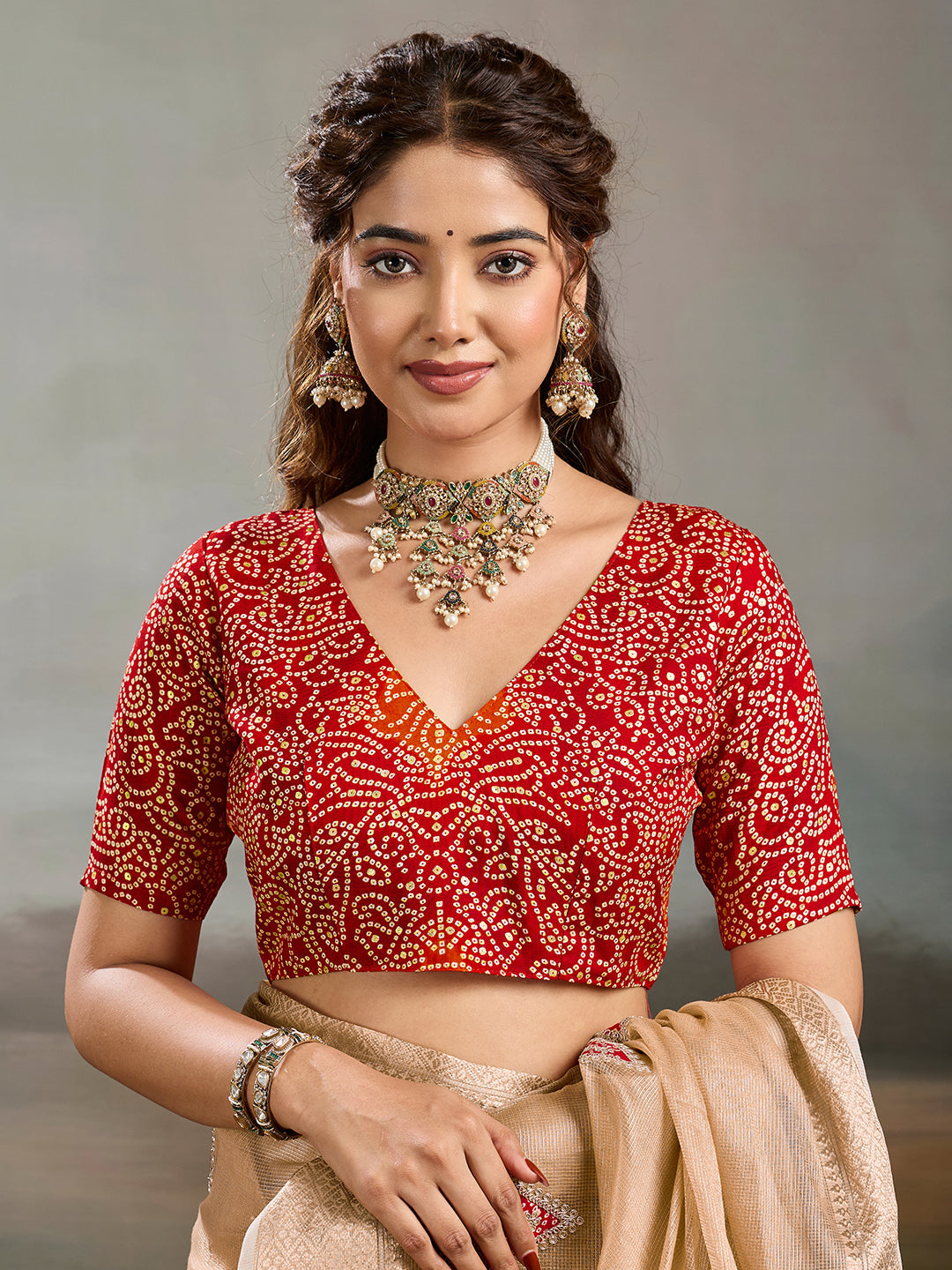 Buy Traditional Banarasi Style Saree Tanmira