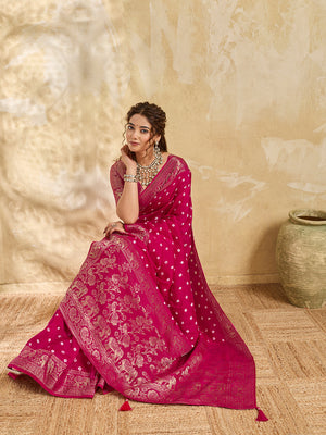 Buy New Elegant Bandhani Saree With Festive Wear Tanmira