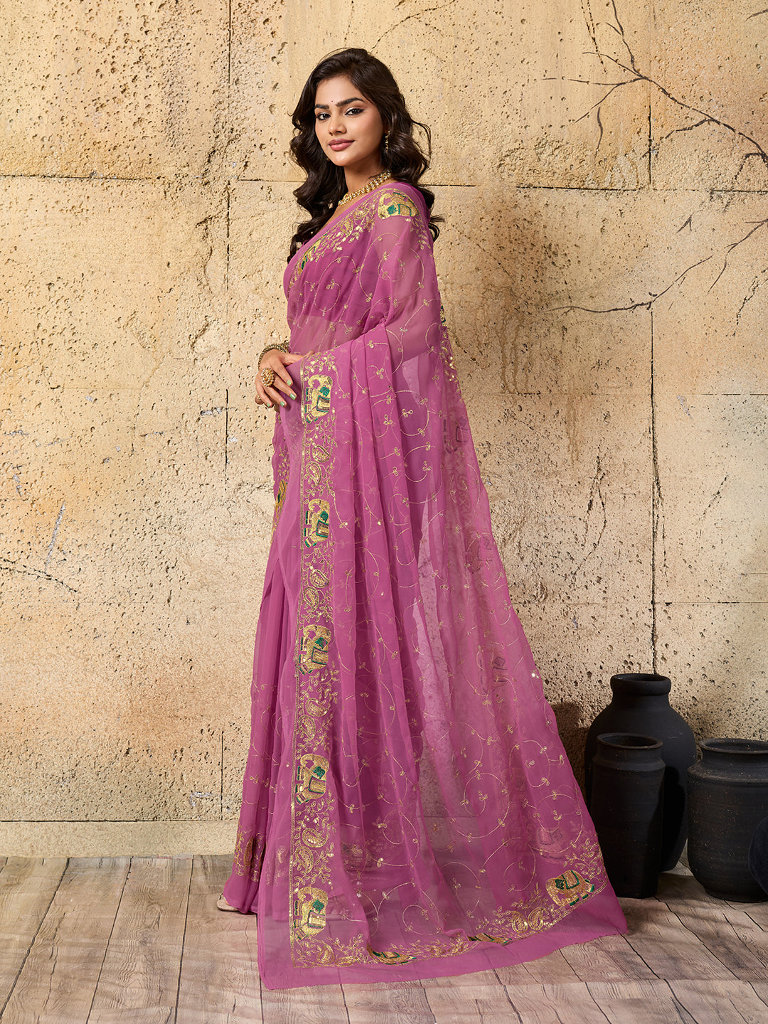 Tanmira  Special New Classic Traditional Saree in Soft Georgette Fabric  JAY