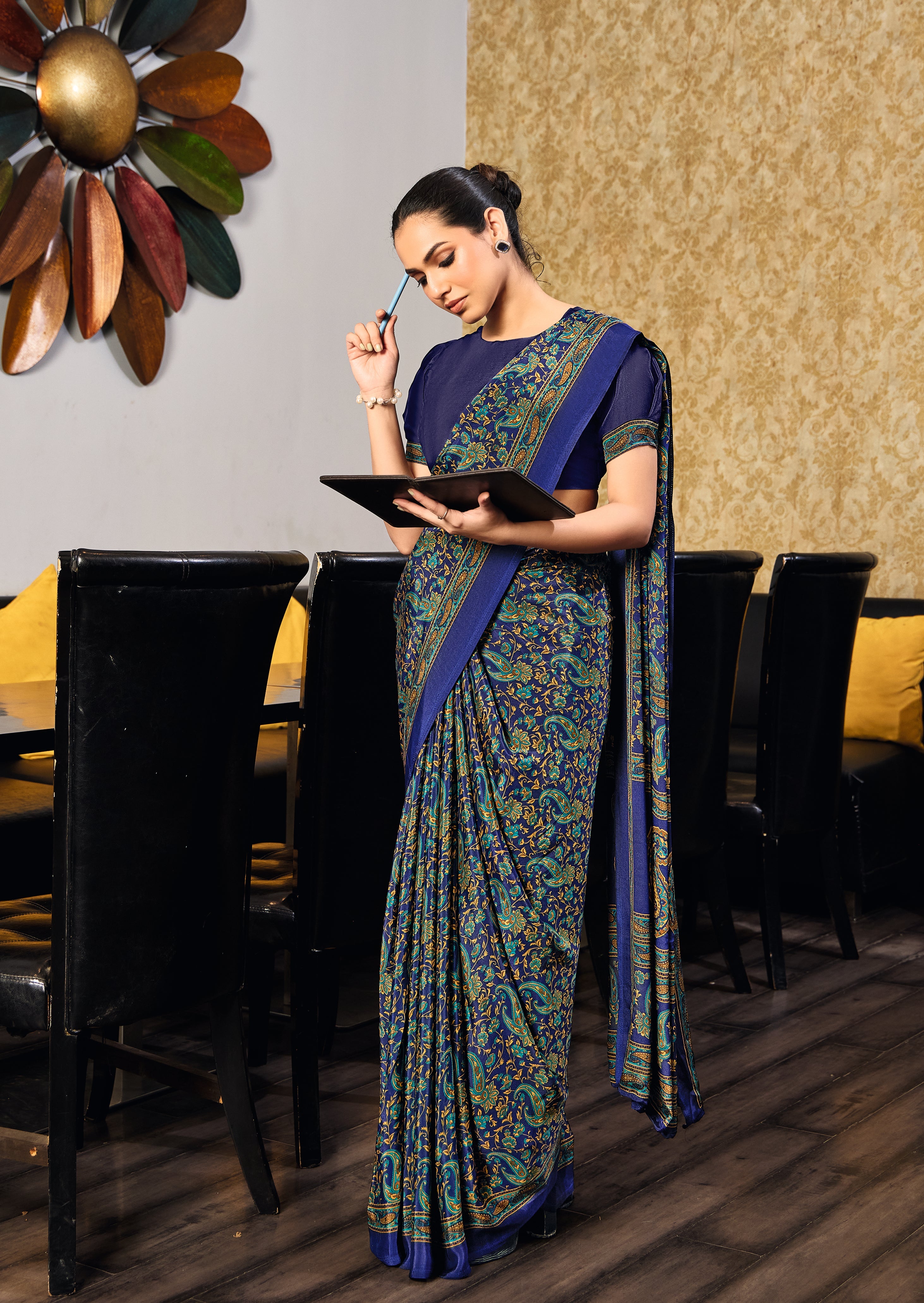  Silk Fabric Uniform Official Wear saree under 1500