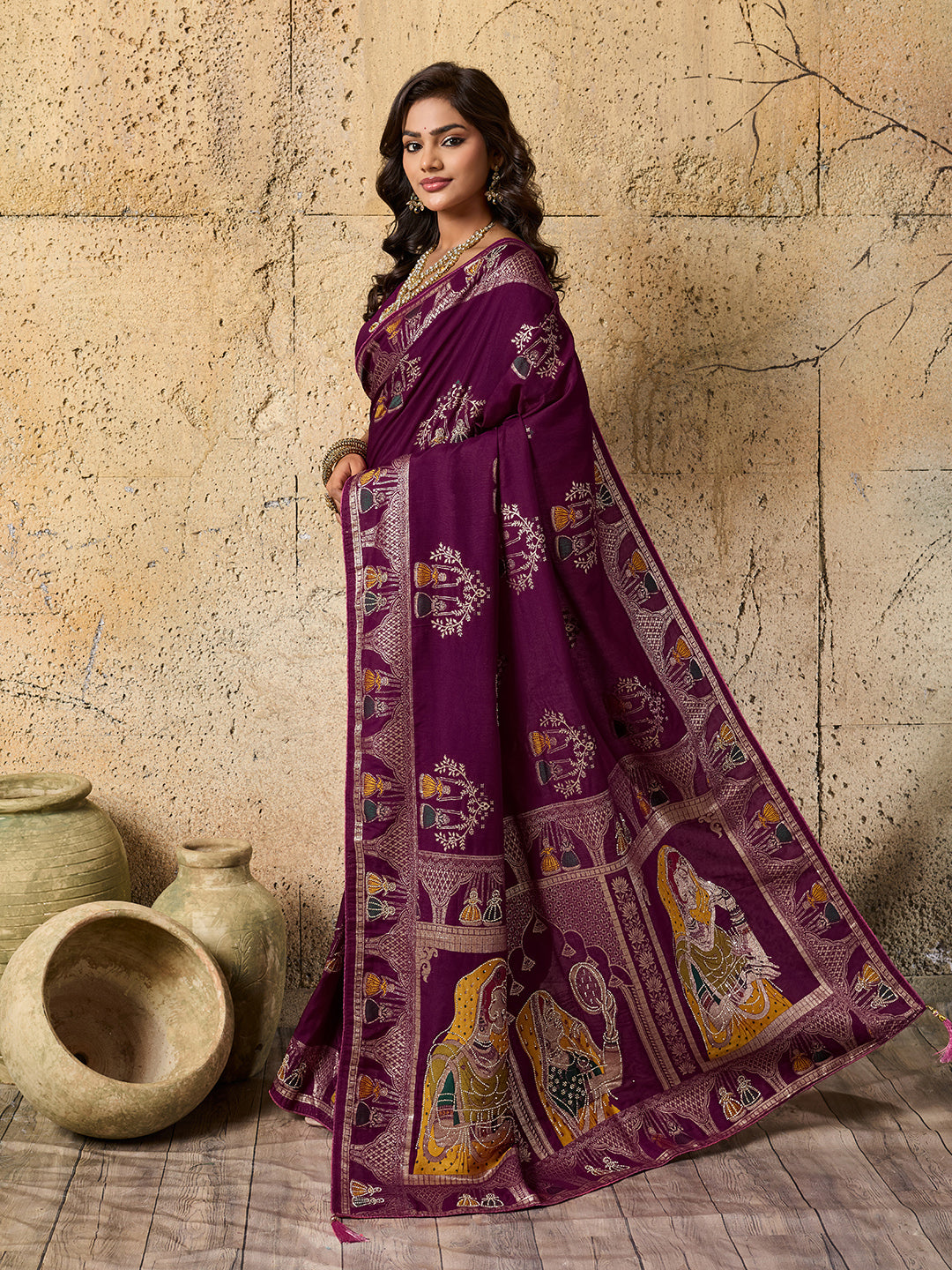 Tanmira  New Beautiful Dola silk Karwa Chauth Special With Dimond Work Saree PDM