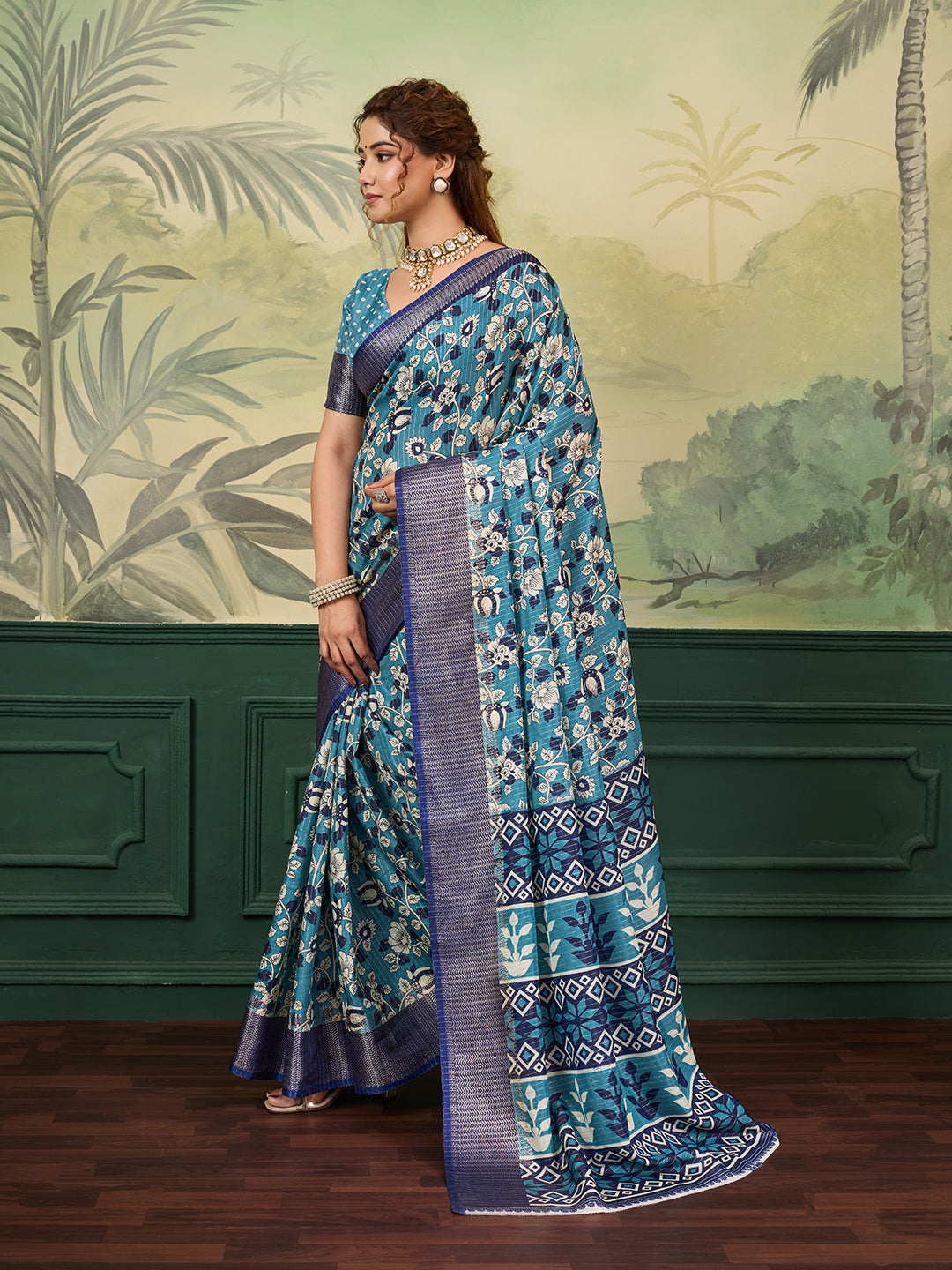 Tanmira  New Lightweight Zari Work Cotton Silk Saree STL