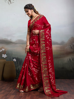 Bandhani saree under 1000