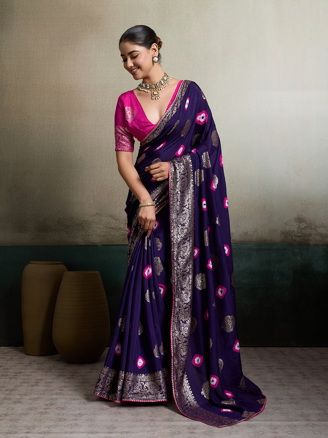 Tanmira  New Dola Silk Saree with Banarasi Upada Zari Weaving  PF