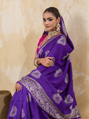 Banarasi style saree under 1500