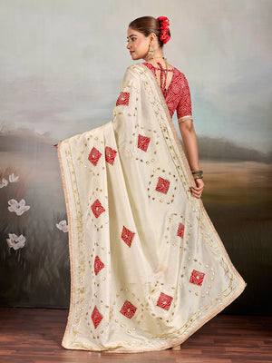 Buy Designer Style Saree With  GotaPatti Work Tanmira
