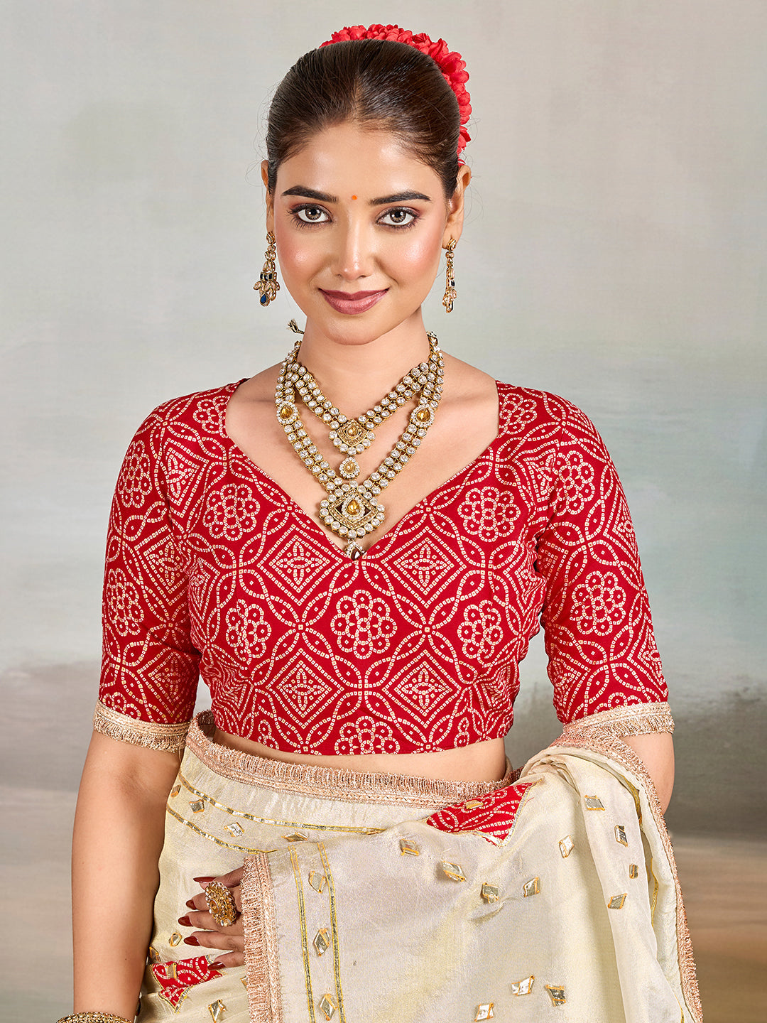Buy Designer Style Saree With  GotaPatti Work Tanmira