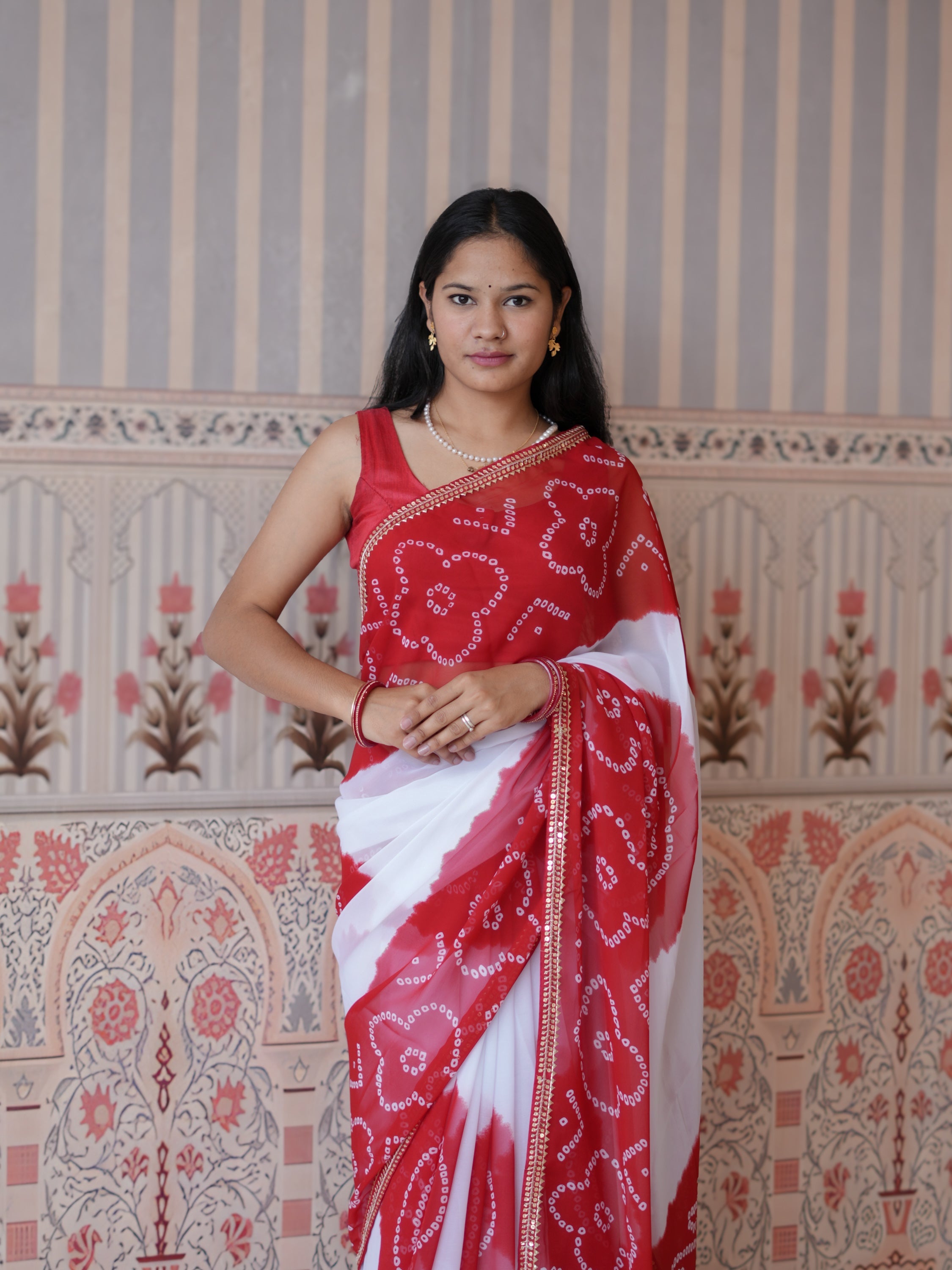 Buy New Festive Faag Style Saree with Elegant Border Work Tanmira  image 3