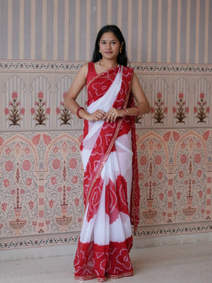 Buy New Festive Faag Style Saree with Elegant Border Work Tanmira  image 4