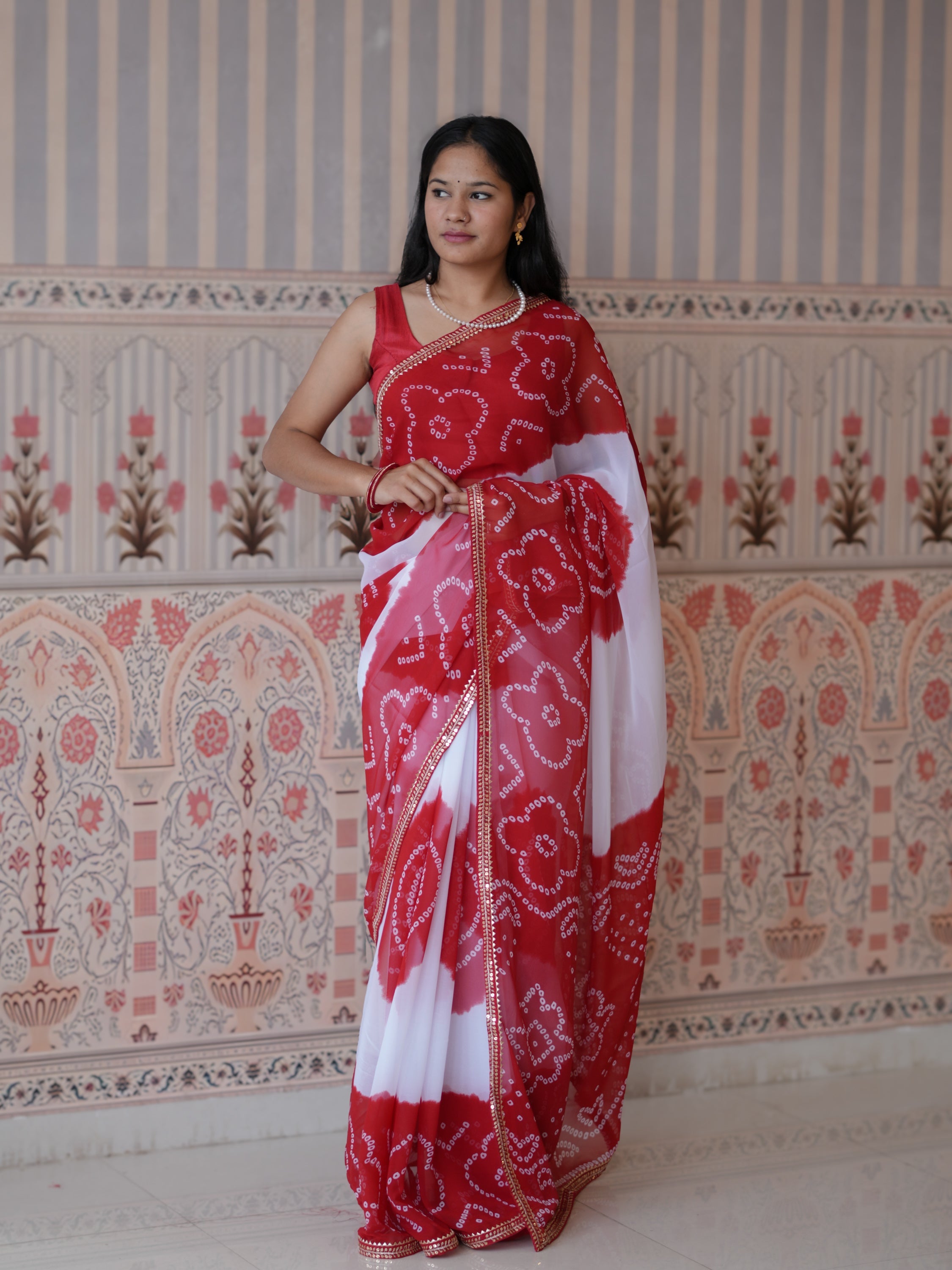 Buy New Festive Faag Style Saree with Elegant Border Work Tanmira  image 2