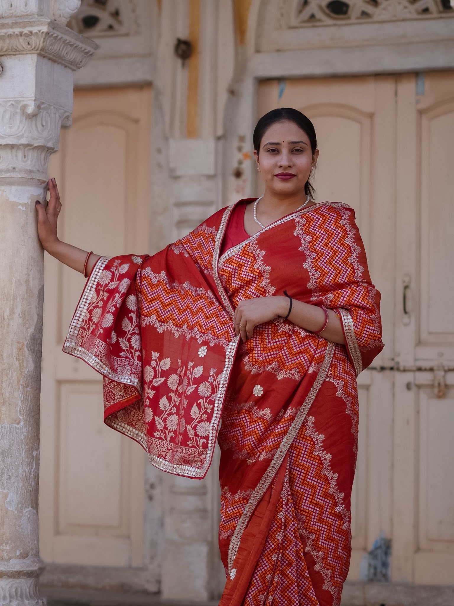 Buy Festive Special Dola Silk Saree Banarasi Design Tanmira  Image 5