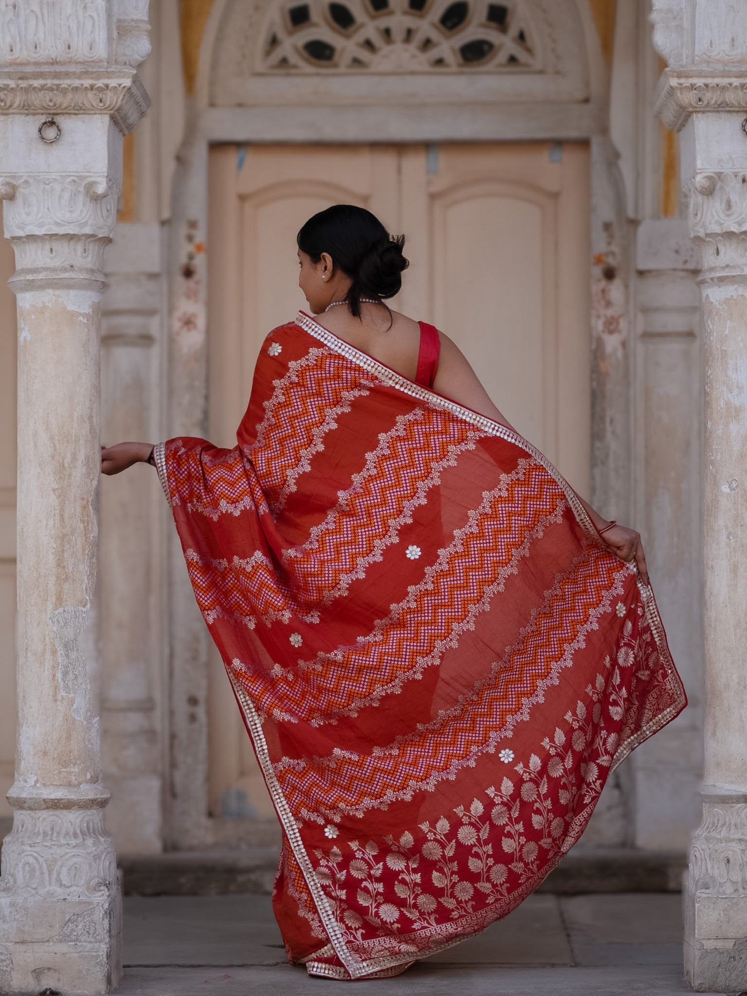 Buy Festive Special Dola Silk Saree Banarasi Design Tanmira  Image 6
