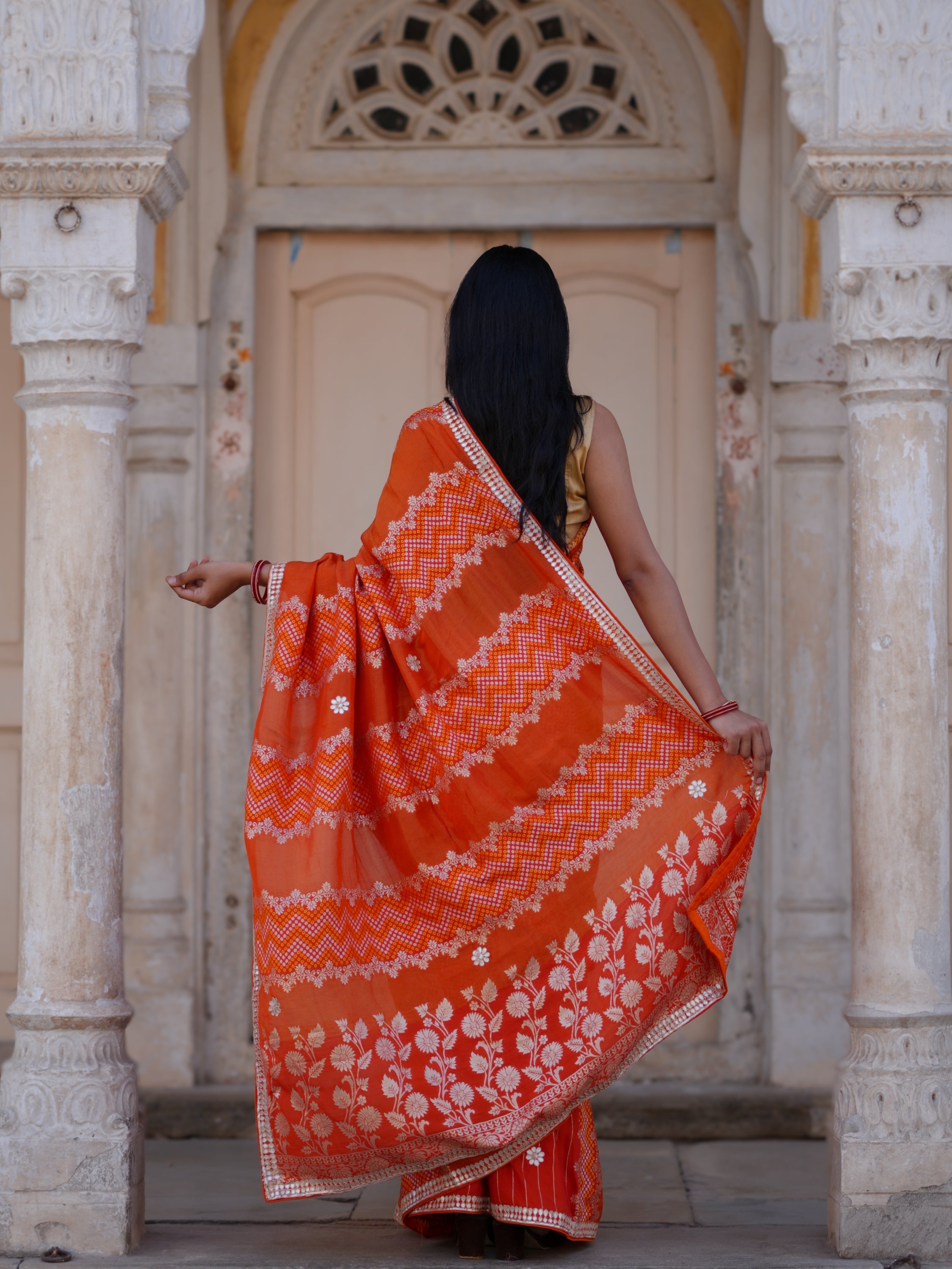 Buy Festive Special Dola Silk Saree Banarasi Design Tanmira  Image 6