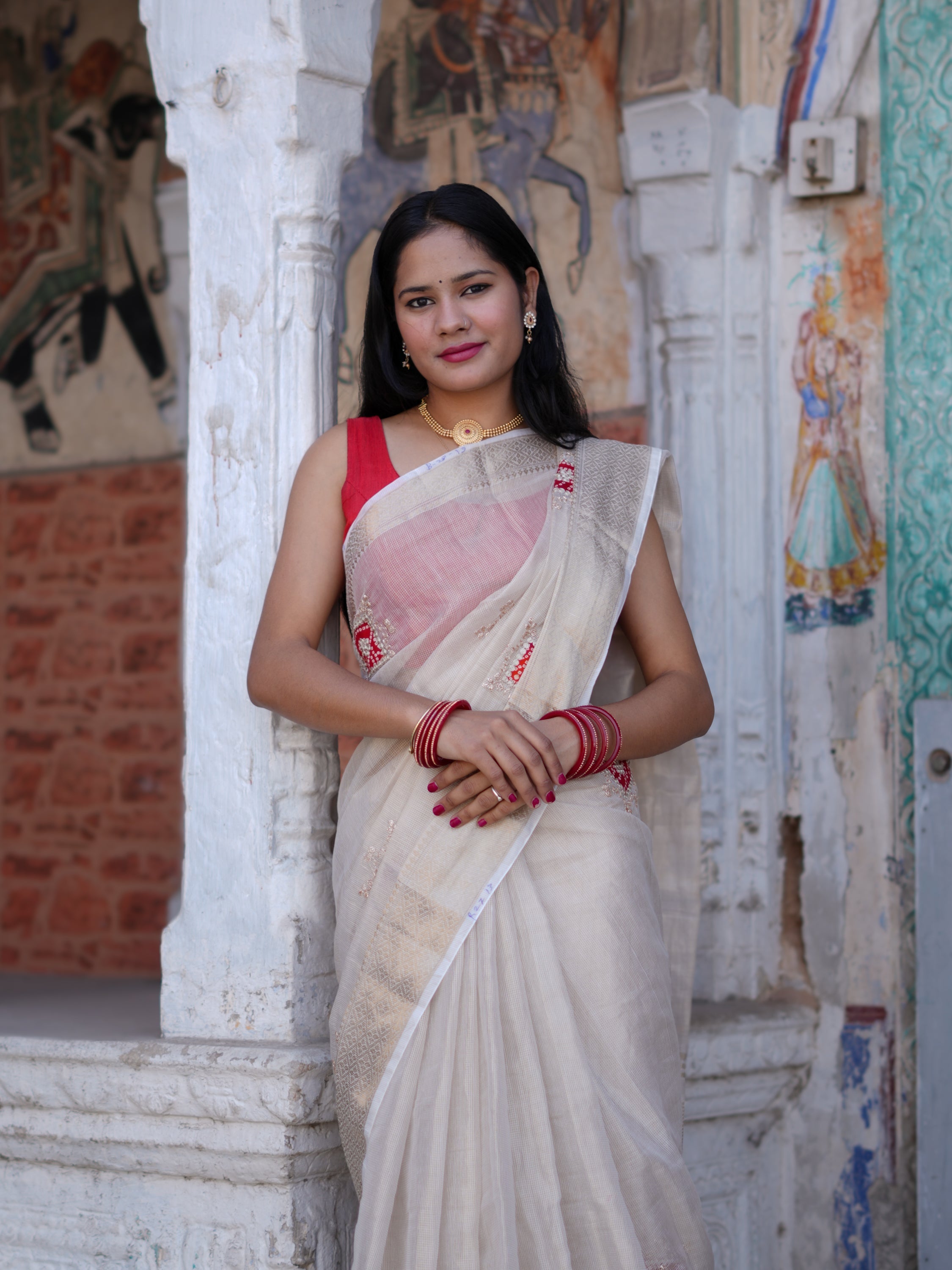 Buy New Traditional Banarasi Saree With Festive Wear Tanmira  image 5