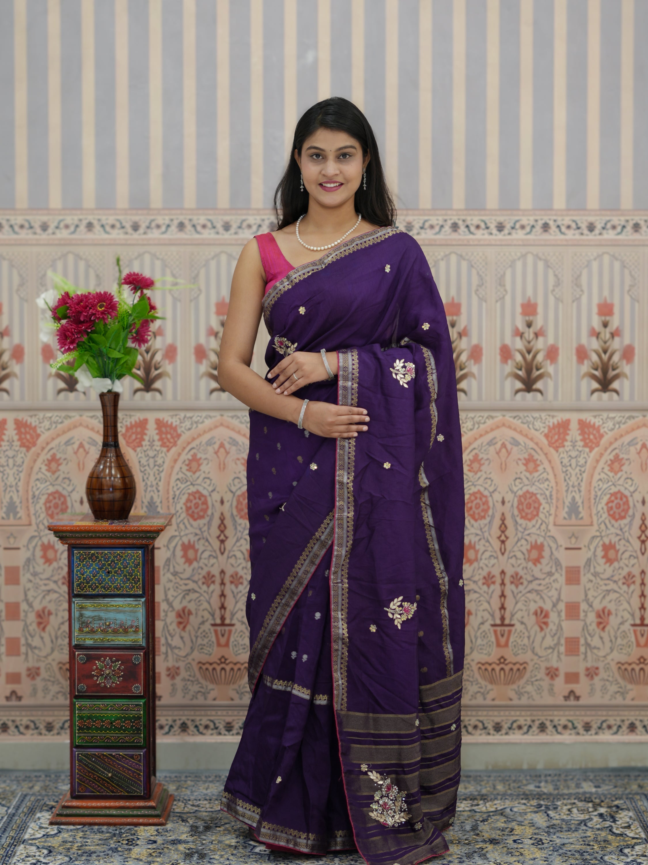 Buy Traditional Saree With Festive Wear Tanmira 