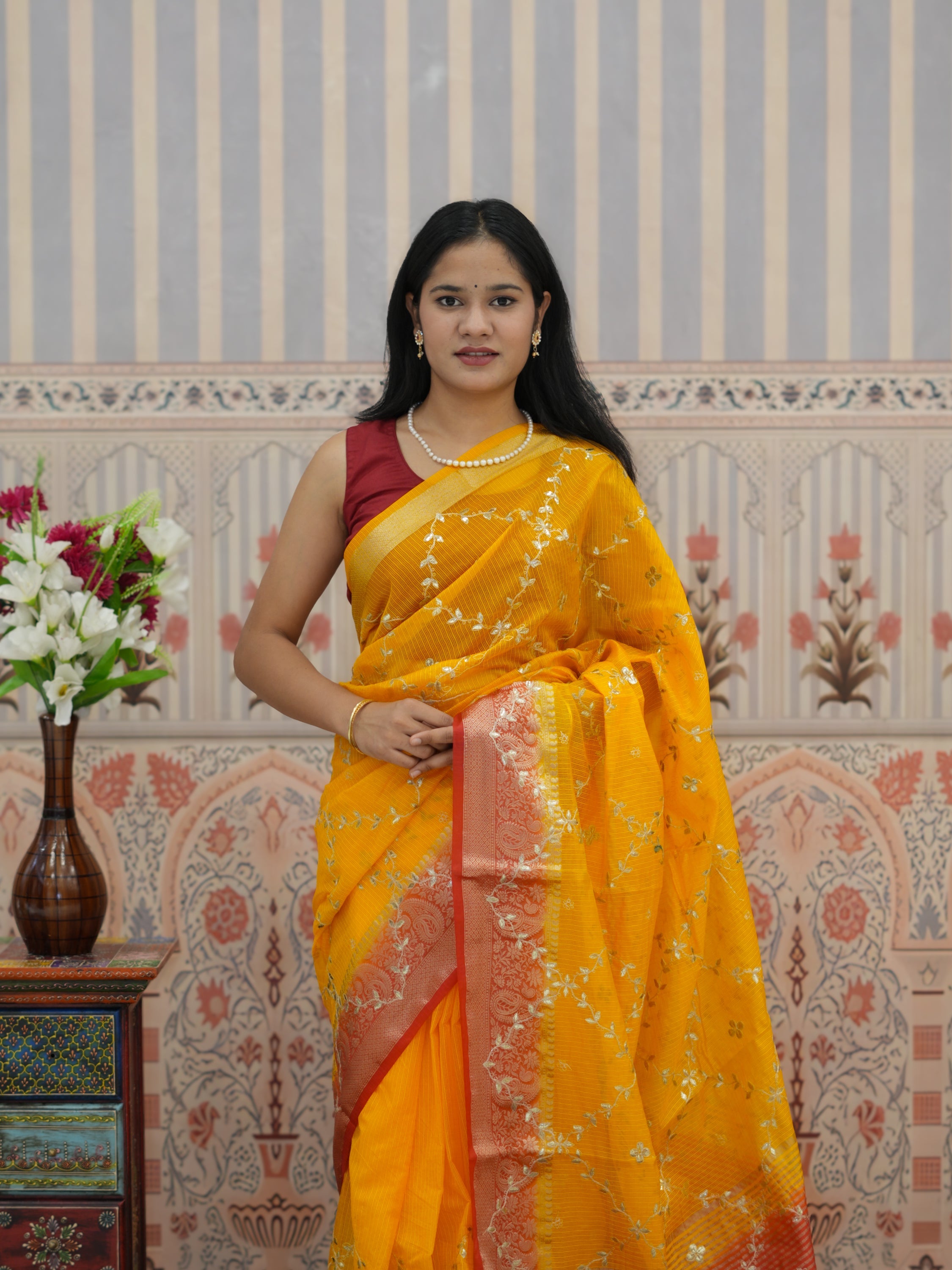 Buy Kota doriya Banarasi Style Saree Tanmira 