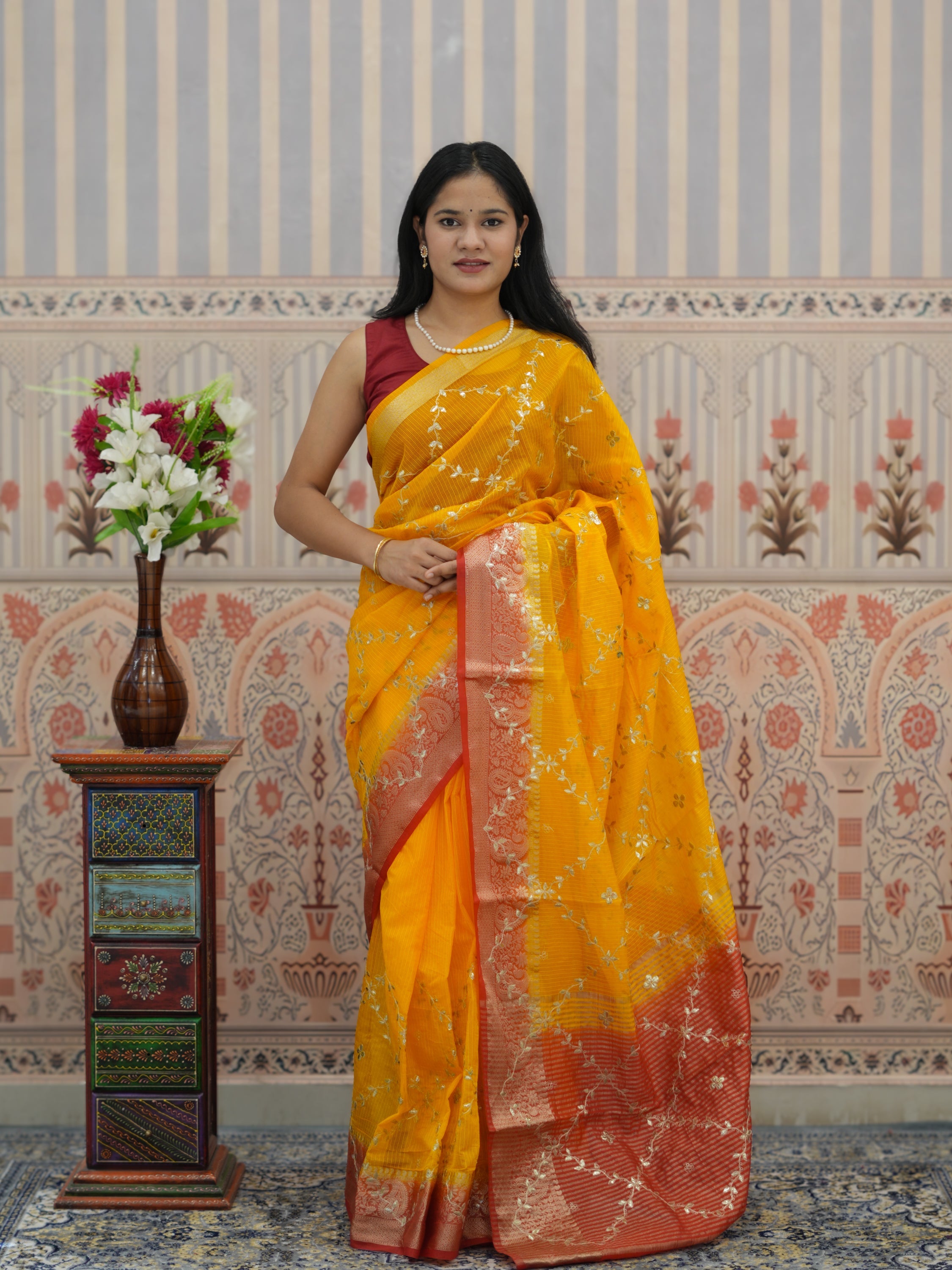 Buy Kota doriya Banarasi Style Saree Tanmira 