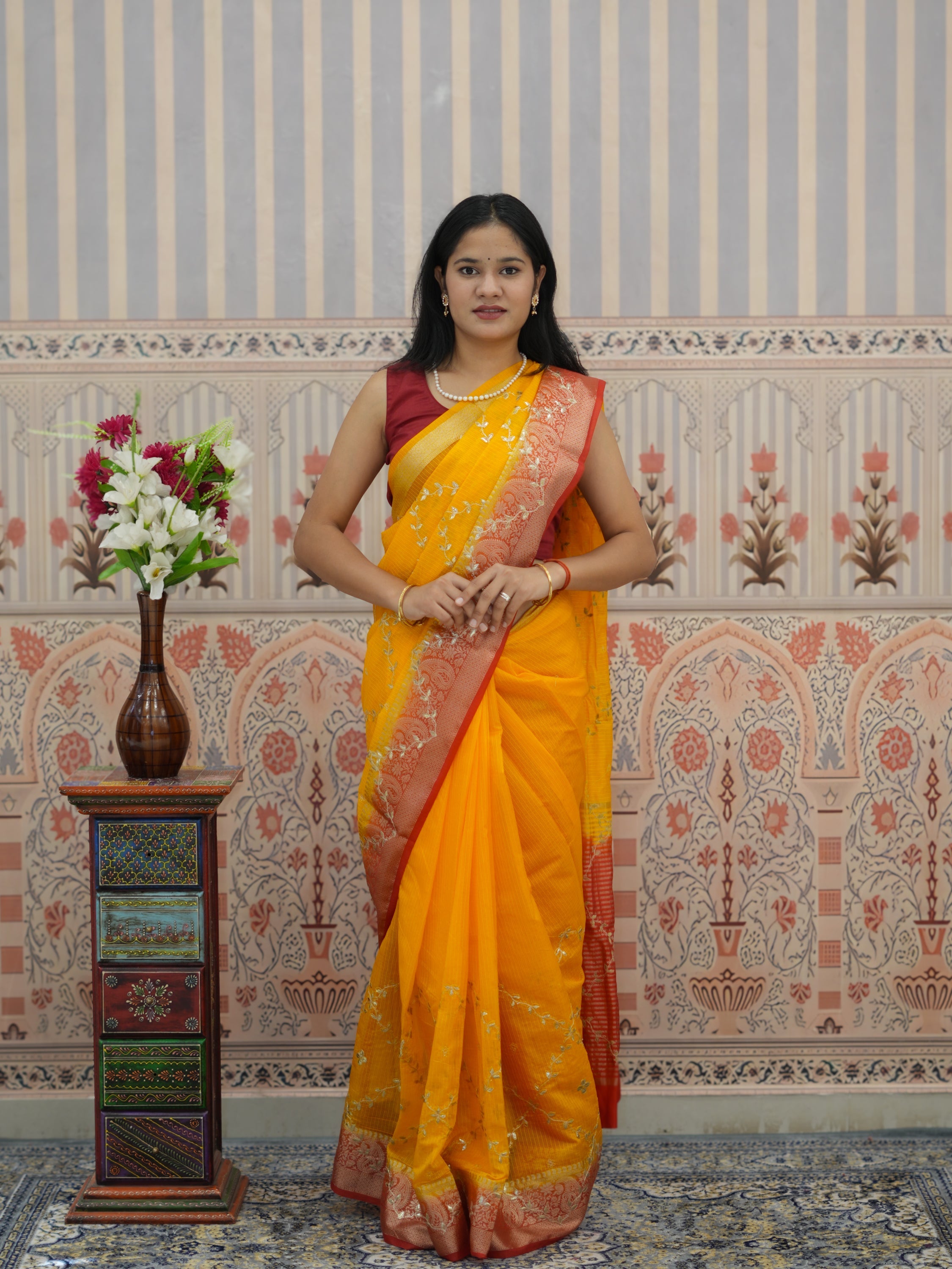 Buy Kota doriya Banarasi Style Saree Tanmira 