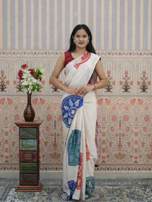 Buy Bandhani Saree With Gota Patti Border Work Tanmira 