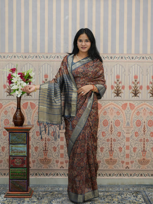 Buy Cotton Silk Printed Style Saree Tanmira 