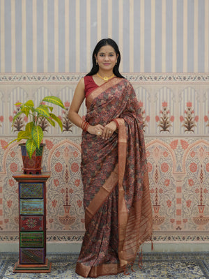 Buy Cotton Silk Printed Style Saree Tanmira 