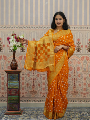 Buy Bandhani Saree With Viscose Silk Tanmira 