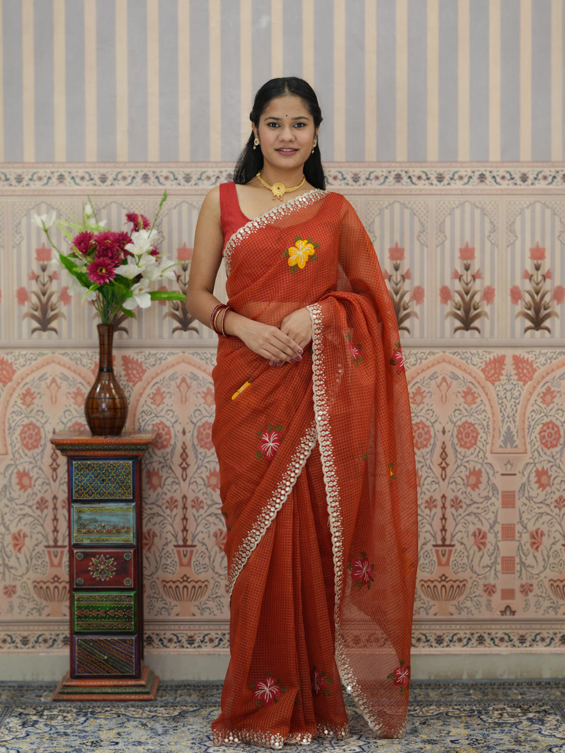 Buy Banarasi Style Kota Doriya Saree Tanmira 