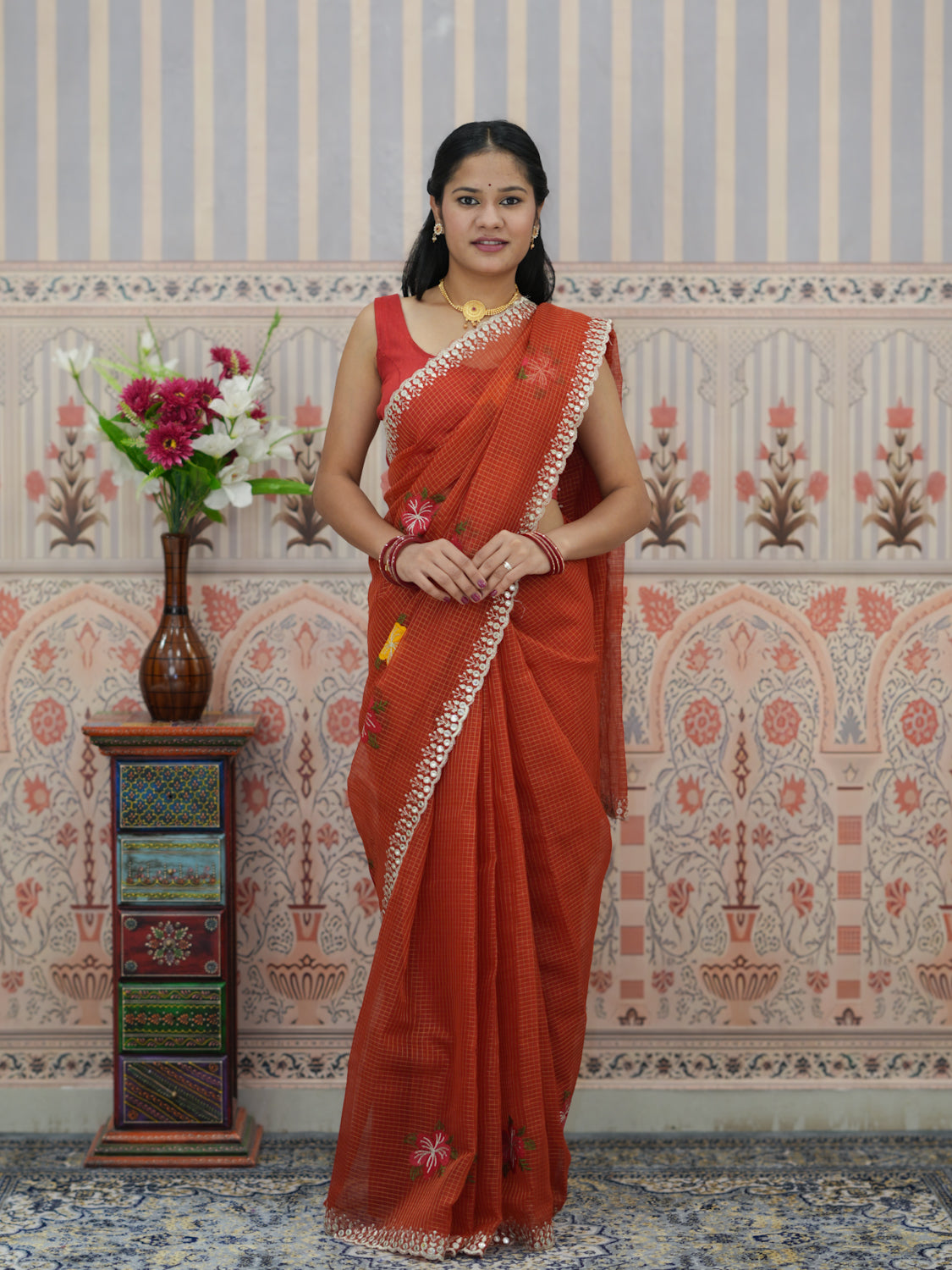 Buy Banarasi Style Kota Doriya Saree Tanmira 