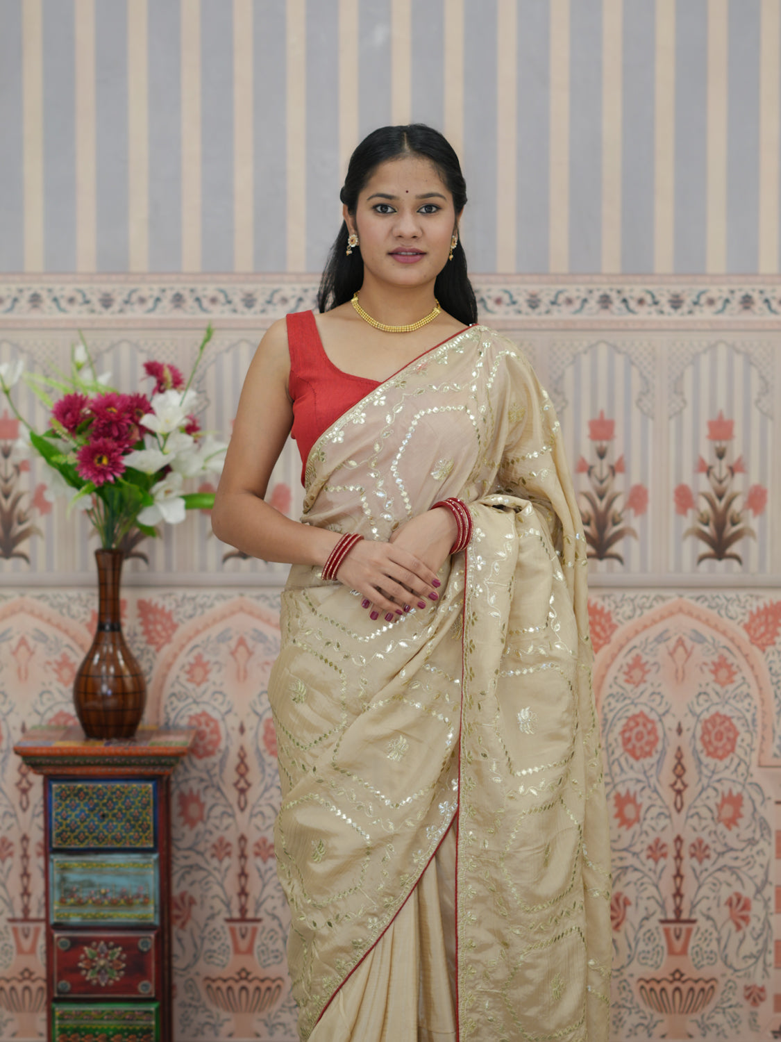 Buy Festive Upada Silk With Traditional Saree Tanmira 