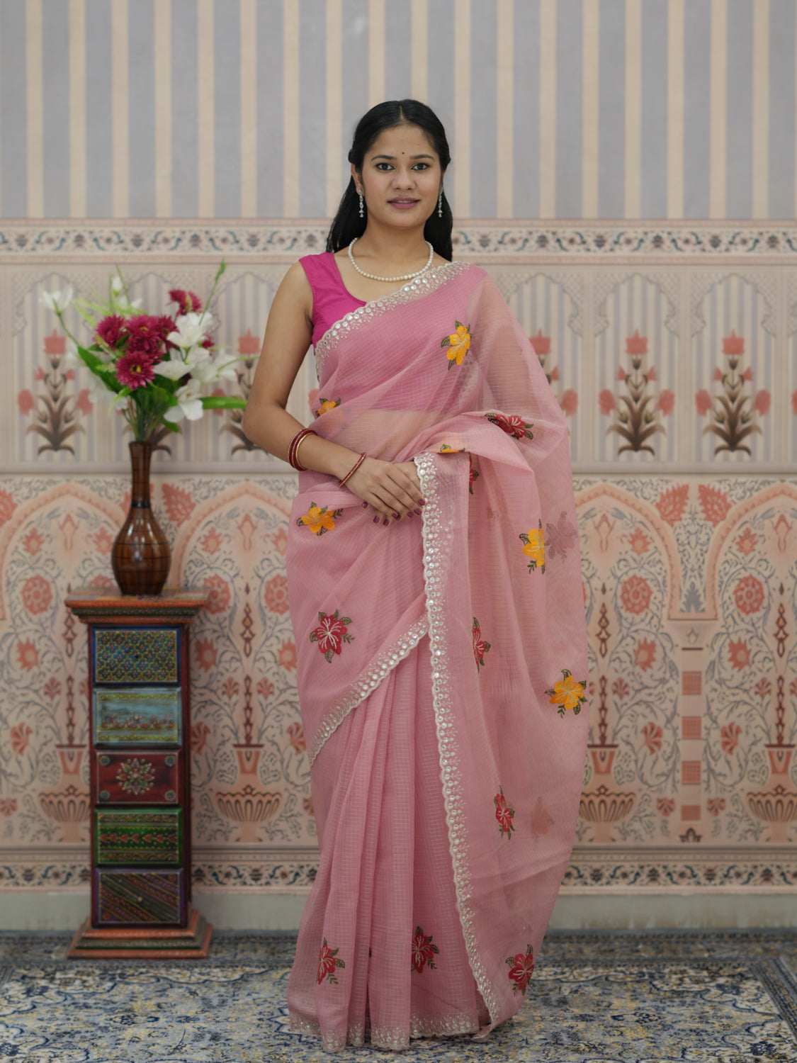 Buy Banarasi Style Kota Doriya Saree Tanmira 