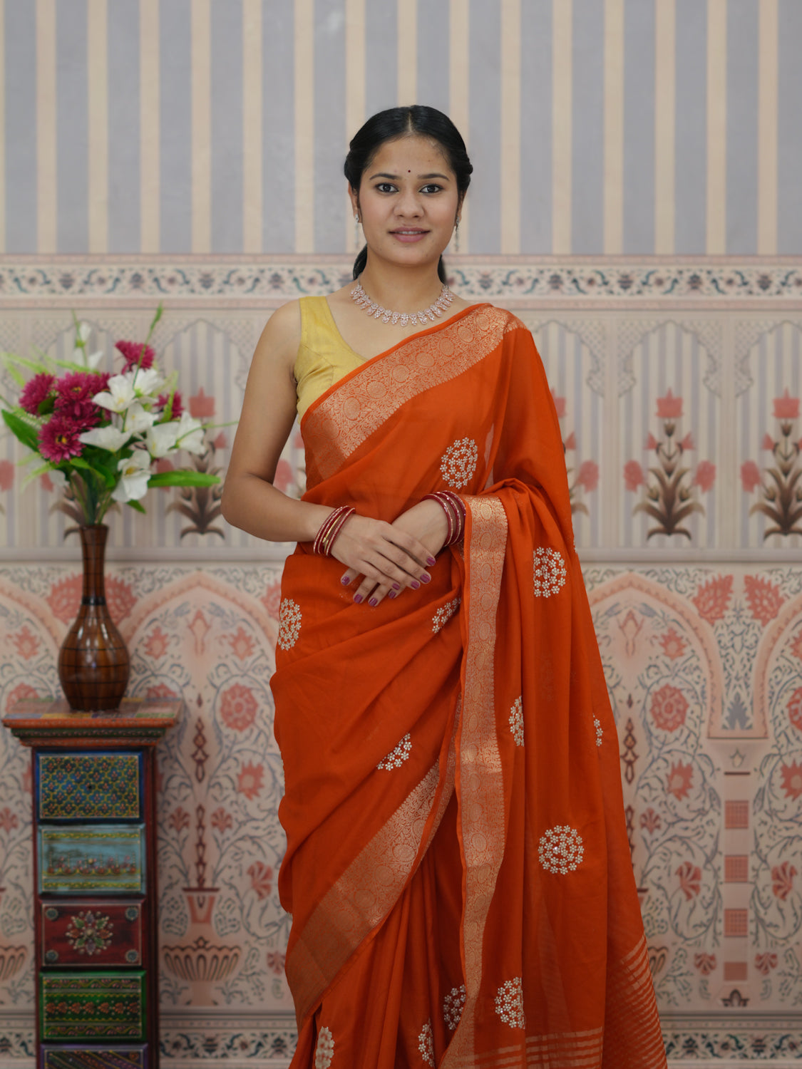 Buy Festive Special Chiffon Banarasi Saree Tanmira 