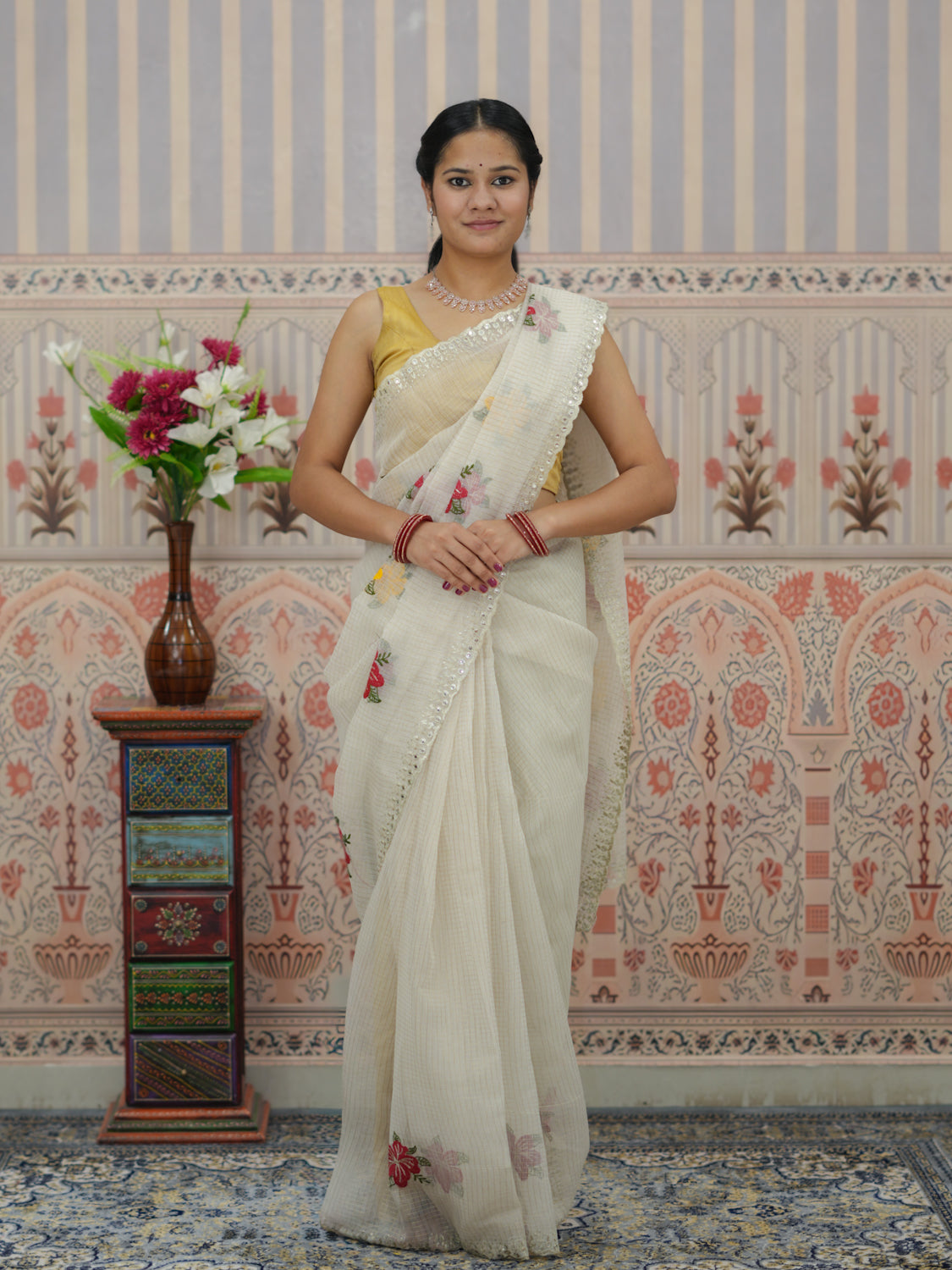 Buy Banarasi Style Kota Doriya Saree Tanmira 
