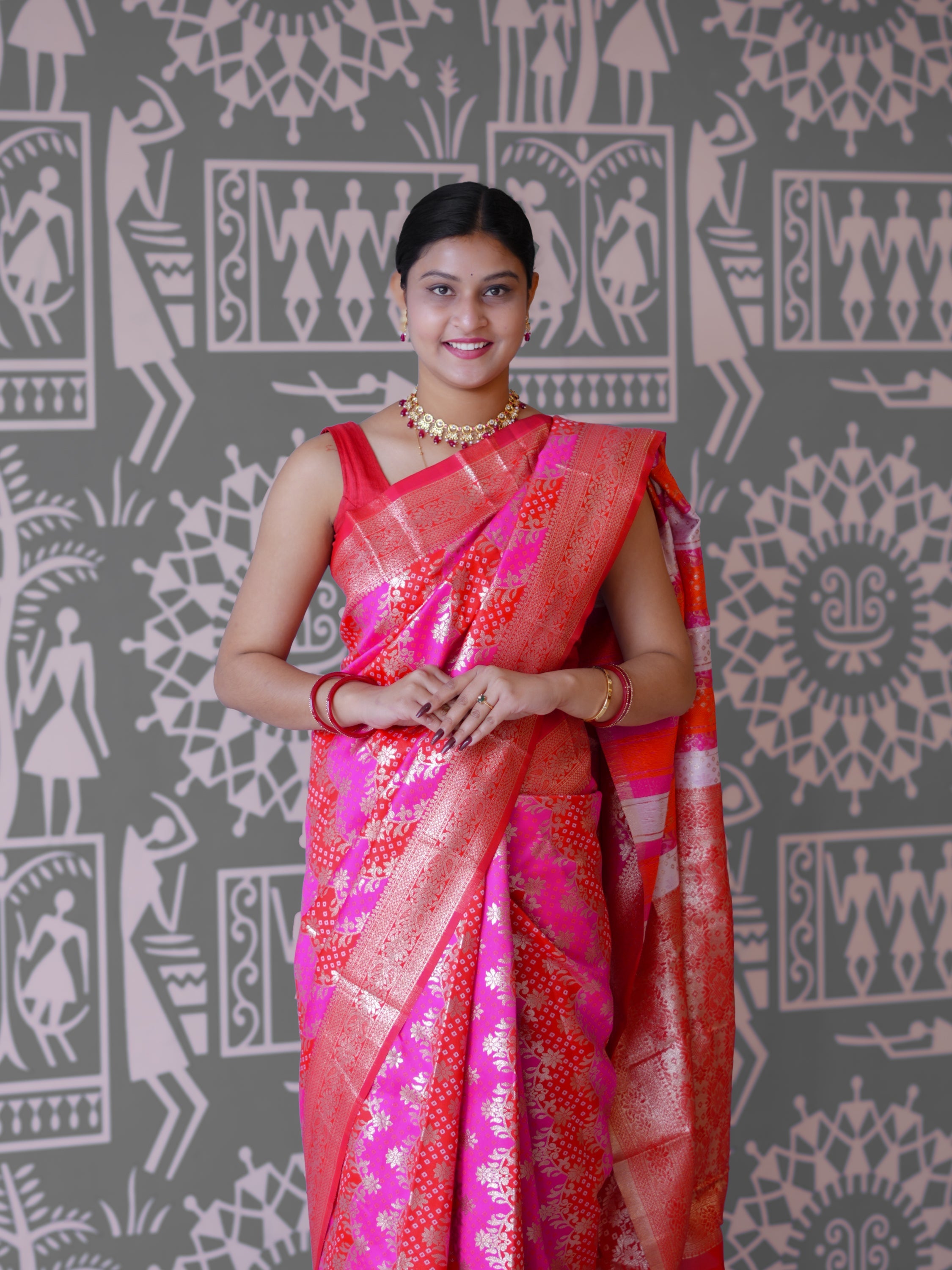 Buy New Royal Festive Collection Bandhani Saree with Traditional Wear Tanmira 