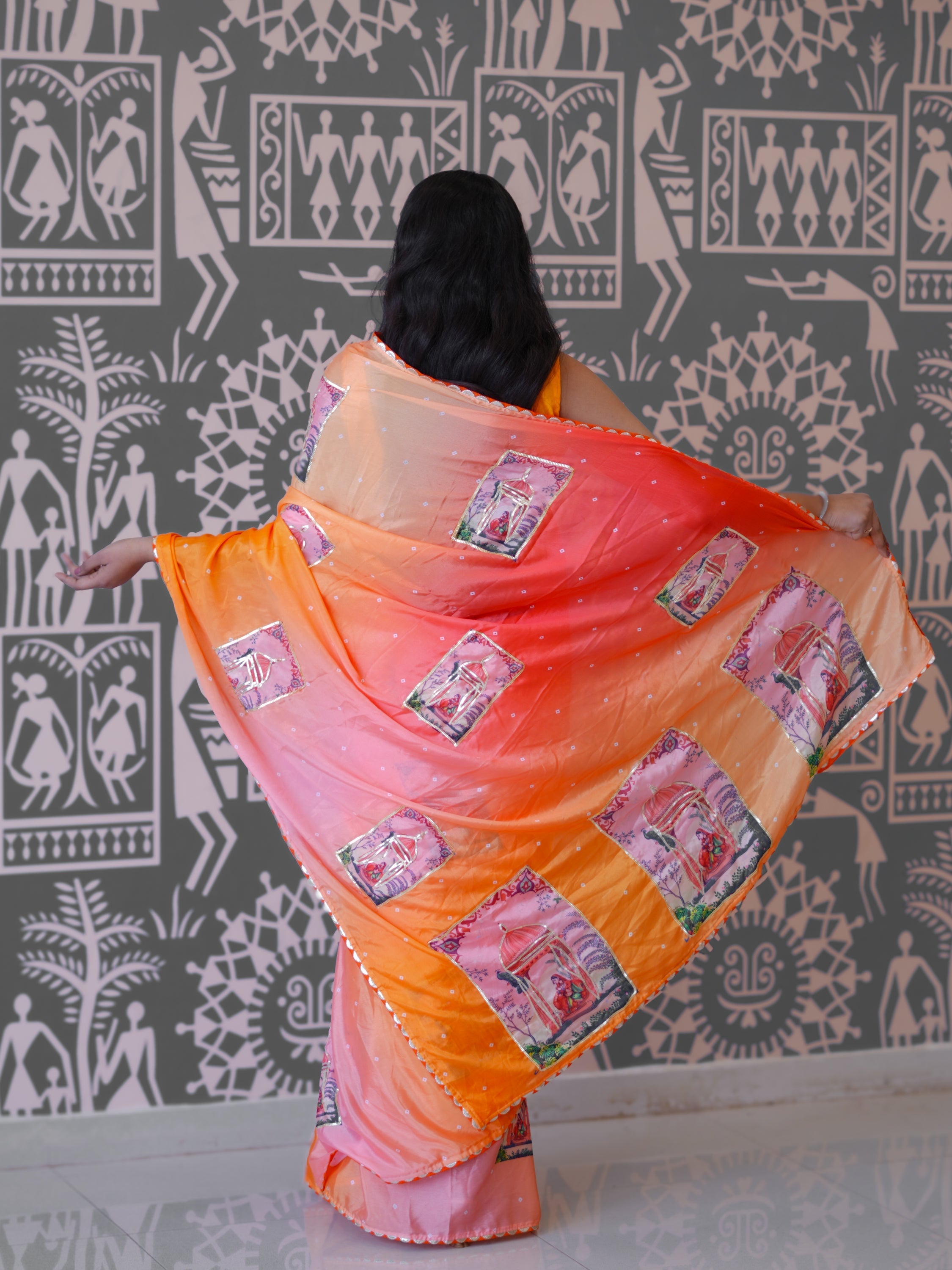 Buy Premium Saree with Kalamkari Style Tanmira 