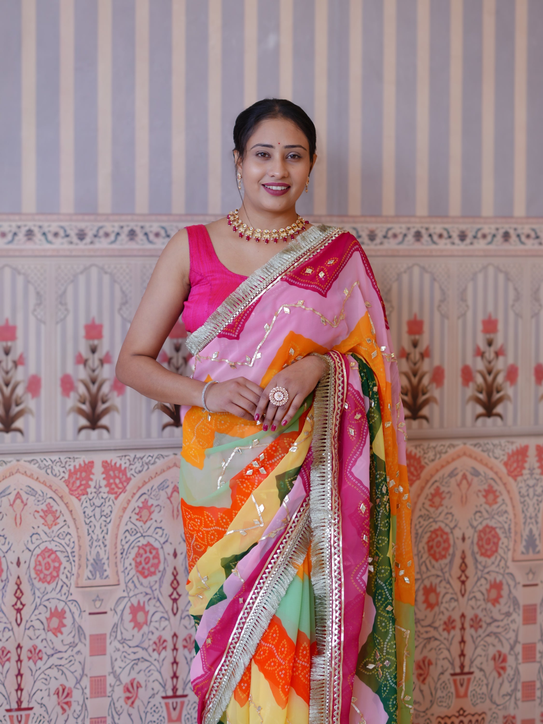 Buy  New Traditional  Georgette Saree With Festive Wear Tanmira 