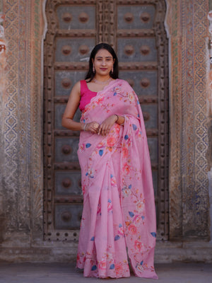 Buy Printed Saree for Everyday Casual Wear Tanmira 